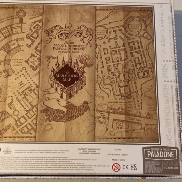 Harry Potter the Marauders map jigsaw puzzle - Picture 4 of 4